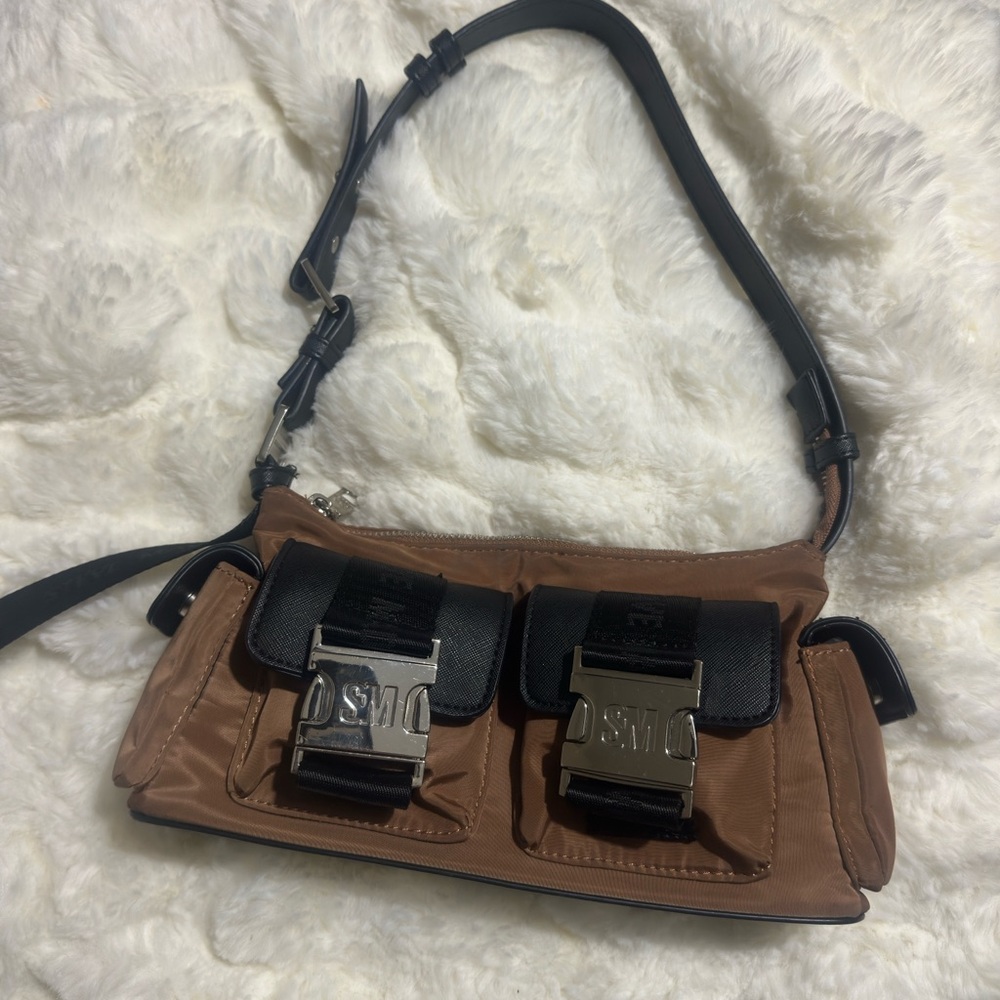 Steve Madden Black and Brown Mini Bag